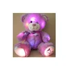 free sample plush teddy bear/wholesale led bear toys/plush led shine bear