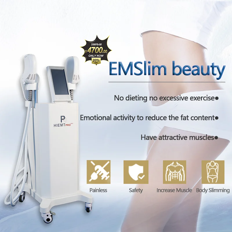 

2021 New Arrival Handheld Emslim Vacuum Therapy Muscle Building Machine Ems Body Slimming Massager Equipment