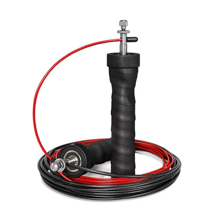 

OEM Custom Cross Weighted Speed Cardio Jump Rope With Logo From China, Black,red,blue, yellow, pink, purple...