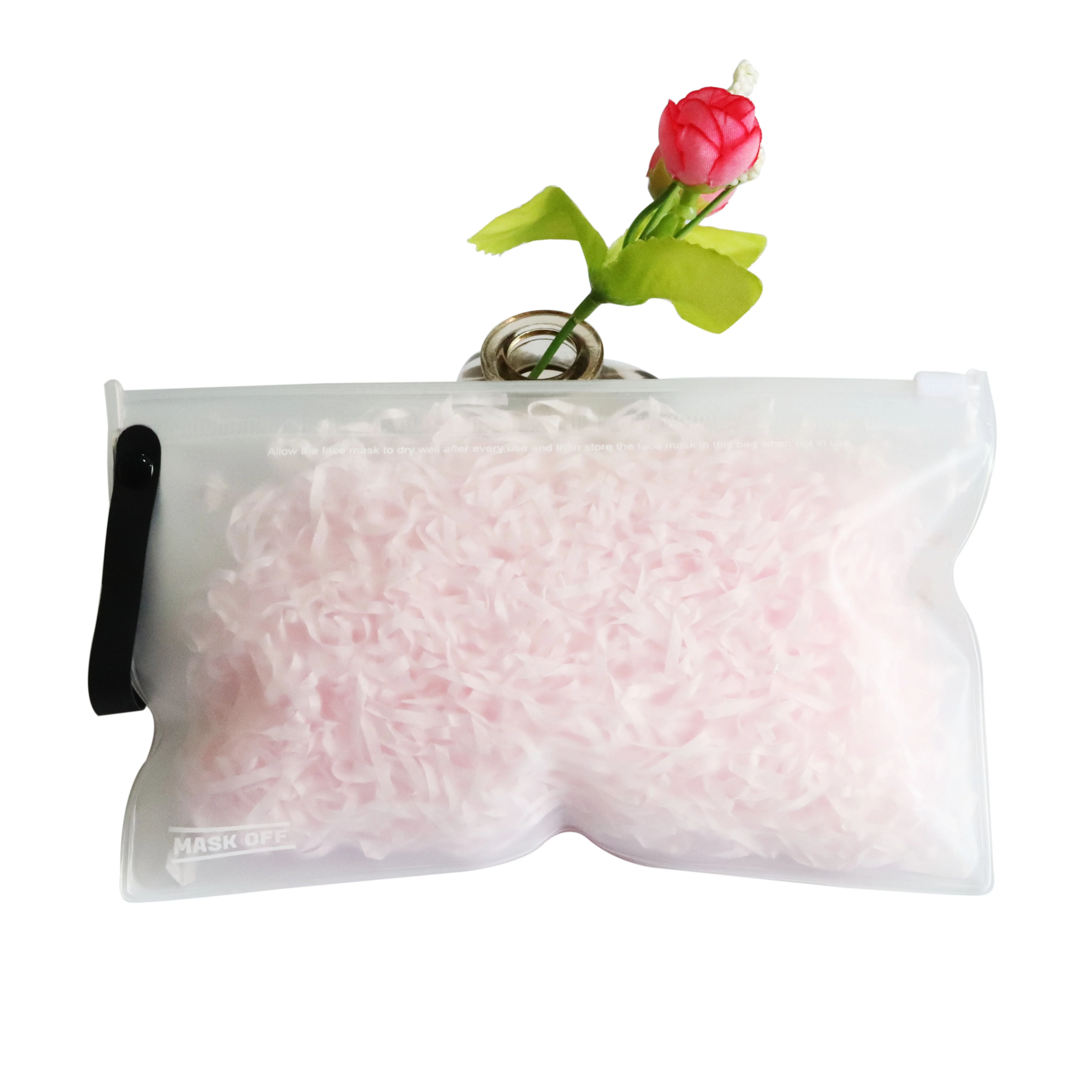 

Custom Logo Frosted PVC Clothing Packaging Plastic Zipper Bag For Cosmetic Swimwear zip lock pouch, Customized