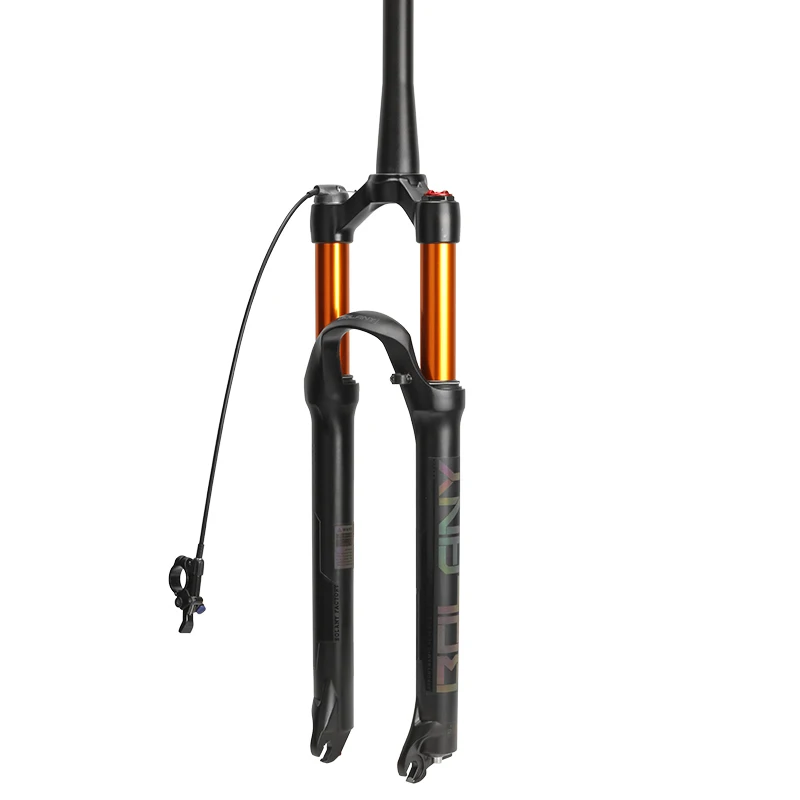 

MTB Suspension Air Fork 27.5/29er Magnesium Alloy Anti-Shock Bicycle Bike Fork 32 HL RL120mm Travel For Bicycle Accessories, Black