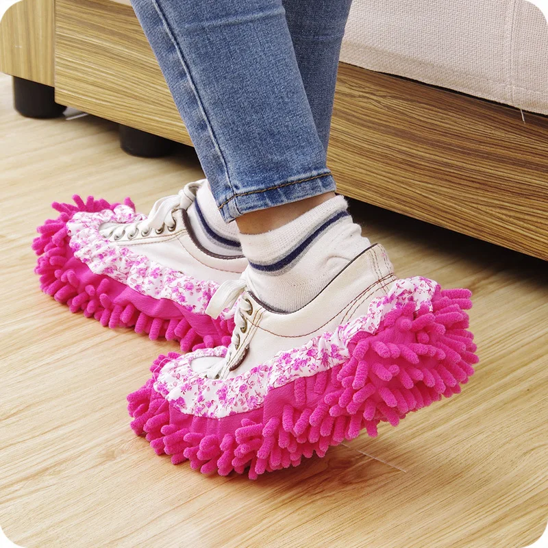 

Mop Slipper Floor Polishing Shoes Cleaner Dust Cleaning House Foot Shoes 1 PC MZL