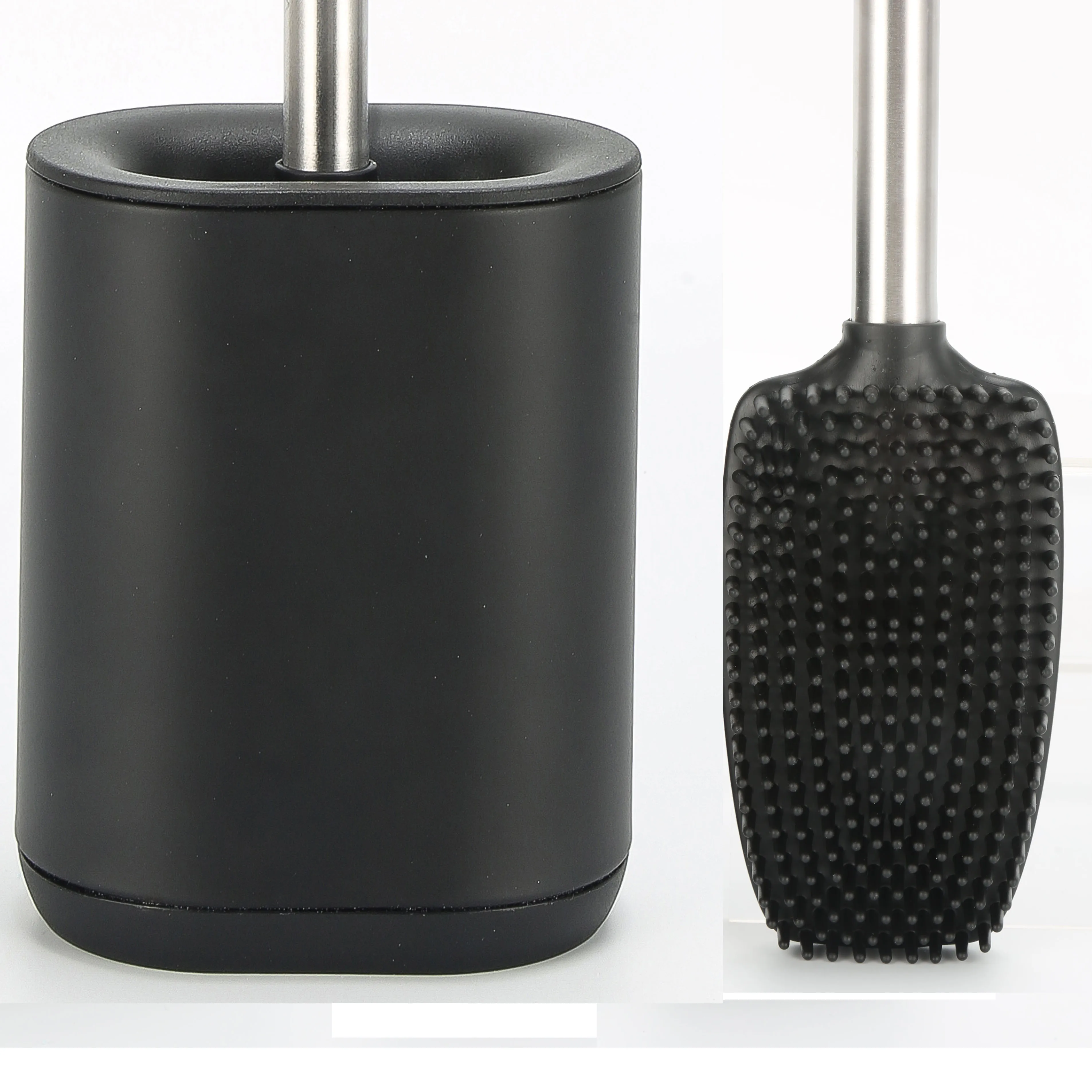 

toilet brush tpr, Stainless,black and white