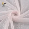 100% polyester children pink netting tulle dress material fabric with bead for women dress