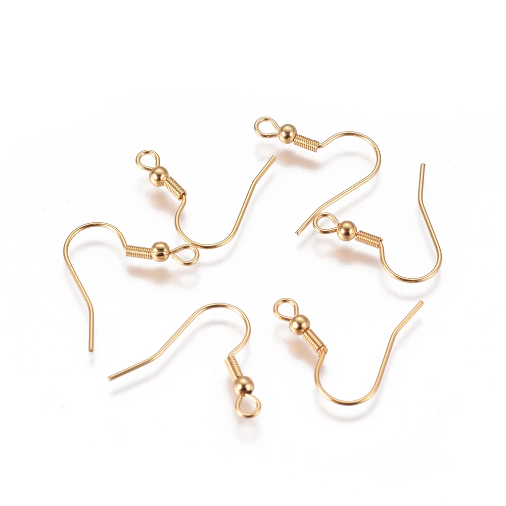 

PandaHall 20mm Jewellery Making Golden 304 Stainless Steel Earring Hooks