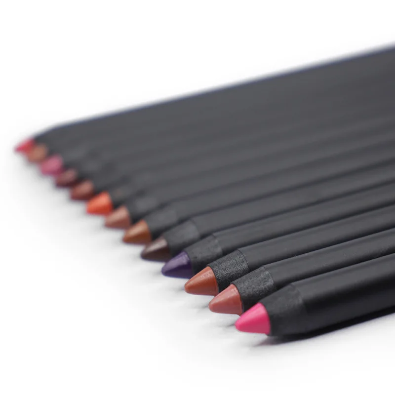 

Vmae OEM 13 Colors Long Lasting Waterproof Nude Custom LOGO Private Label lip liner Eyeliner Eyebrow 3 in 1 Pencil