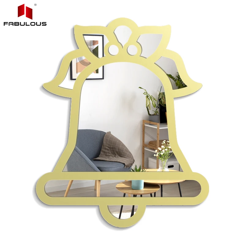 

FABULOUS Hexagon Mirrors Shape Home Decorative Wall two-way mirror glass Sticker Adhesive Acrylic mirror for round