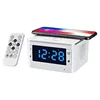 Wireless phone changing FM Radio digital Alarm USB Charging bluetooth TF card U flash disk music speaker desktop table clock