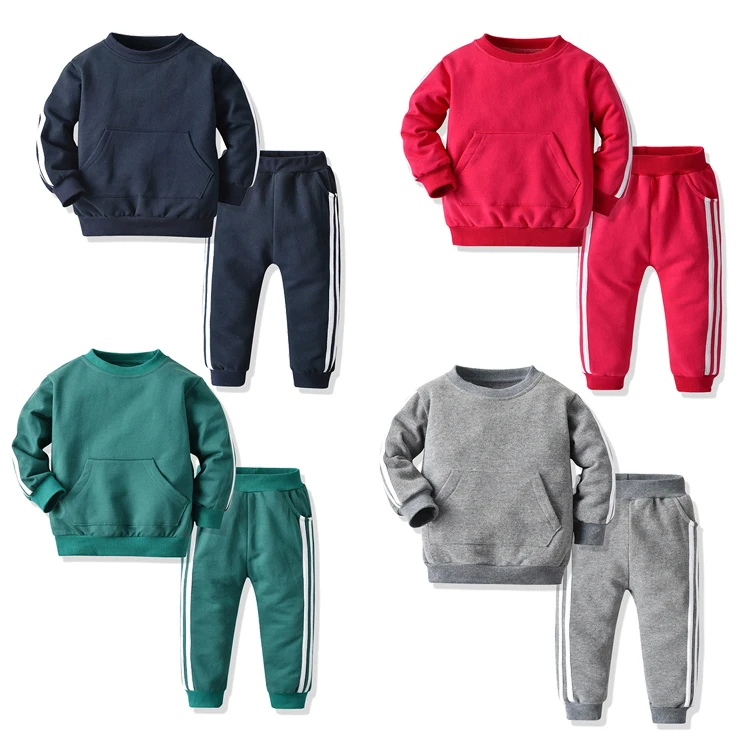 

6 months to 4 years baby clothes set kids sweatsuit boy track suit fall baby boy sports wear, 4 colors