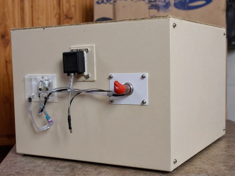 DIY incubator construction showing temperature control components