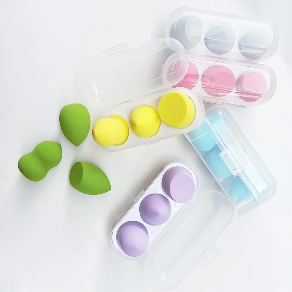 

Beaumaker 2021 Custom Makeup Packaging Non-latex Hydrophilic Sponge Soaked Makeup Sponge Set, 16 colors for option