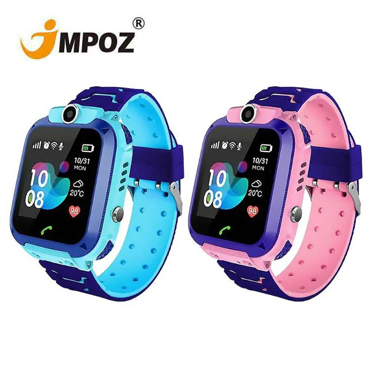 

Child GPS Watch 2021 Newest Model Q12 GPS Kids SmartWatch Android Smartphone IP67 Deep Waterproof Multi-lingual Kids smart watch, Blue, pink
