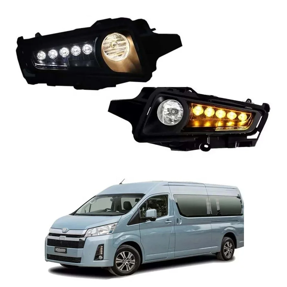 Fog Lamp + led DRL Daytime Running Light for Toyota Hiace Commuter GL H300 2019 2020