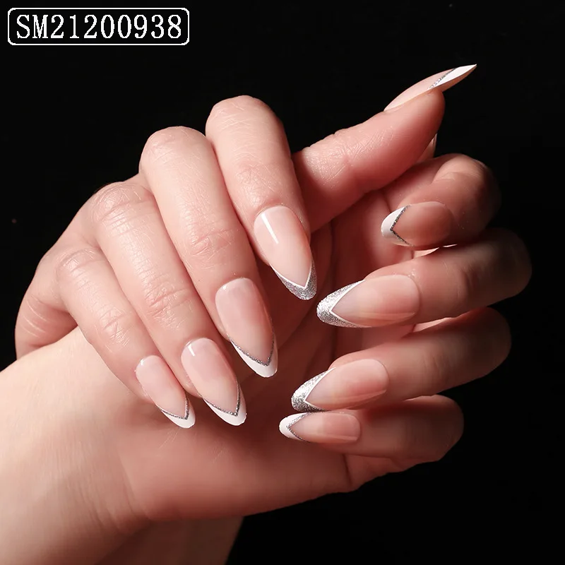 

French Water droplets type luxury press on nail package press on nail in box press on nail supplies