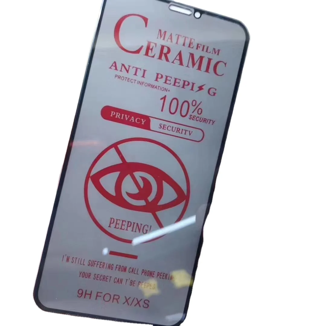 

privacy ceramic screen protector matte 2.5D radian unbroken mobilephone nano film