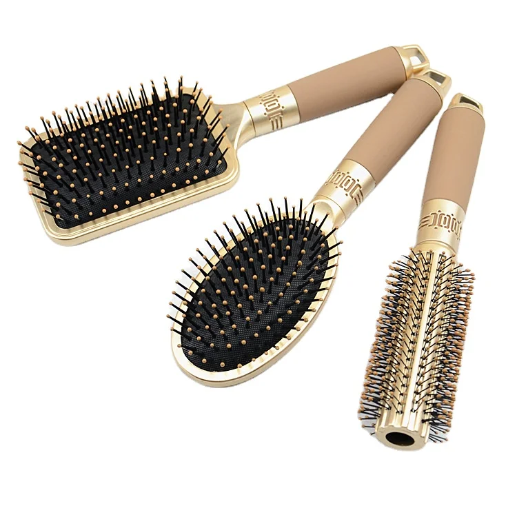 

Gold Hair Comb Beautiful Custom Logo Gold Hair Brush Fashion Wide Tooth Comb Plastic Comb