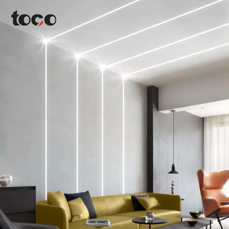 

TOCO Recessed Strip Black 3m Alu Channel Factory Price Aluminum Light Lamp Housing Profile Aluminium Led