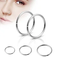 

Fashion stainless steel body piercing jewelry thin nose ring with small open