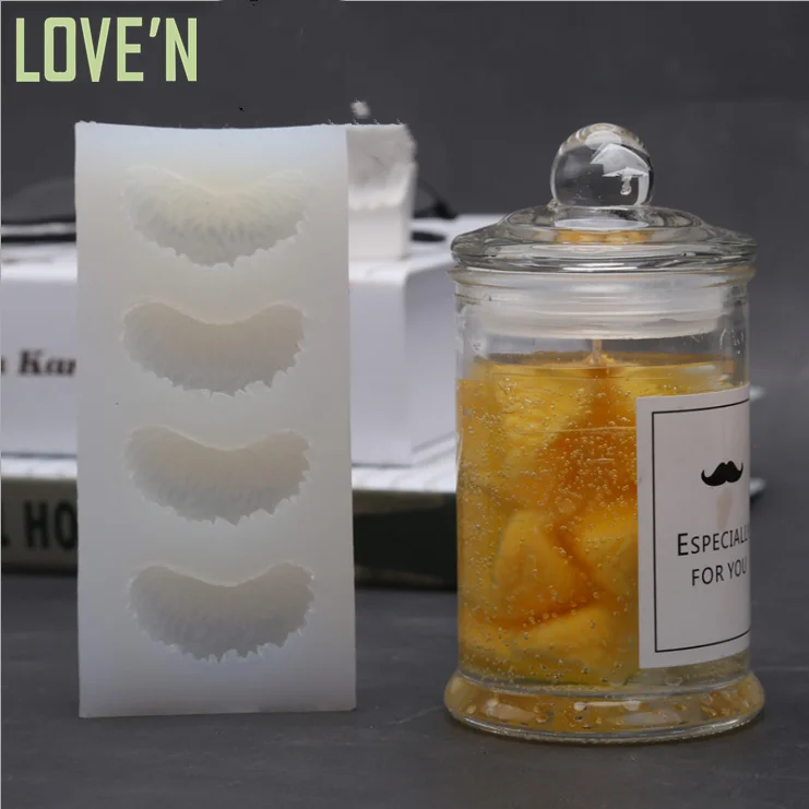 

LOVE'N china fabrication LV090S DIY velas moldes jabon molde de silicon para sabonetes Peach Fruit Slices Soap Candle wax mold
