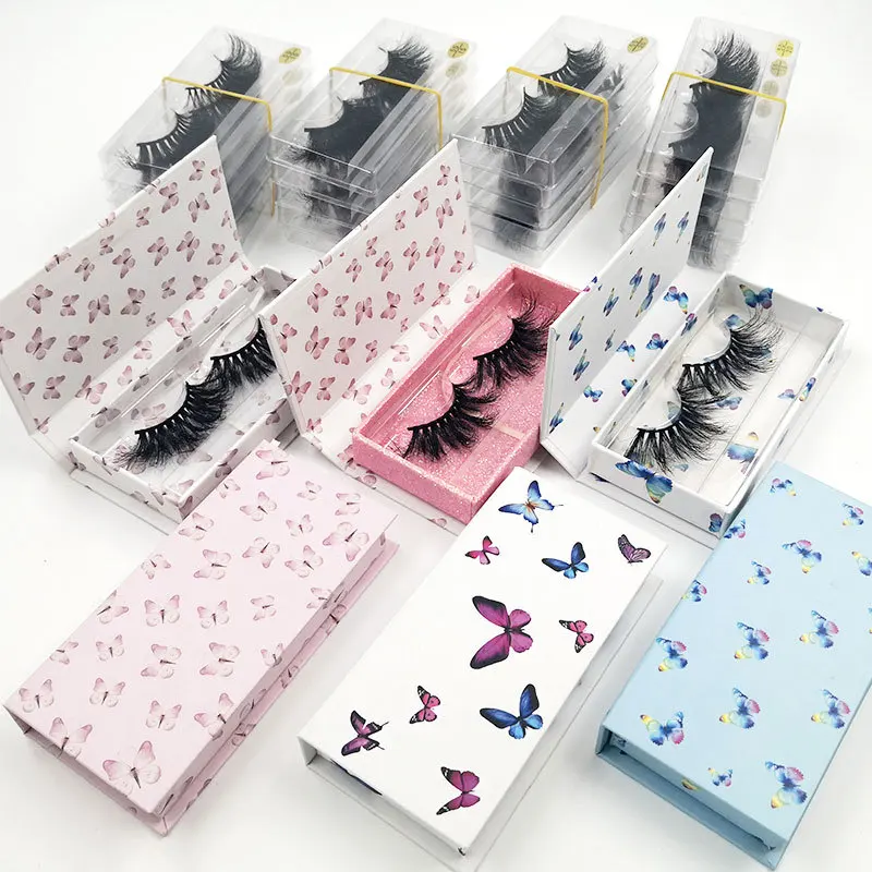 

wholesale lash boxes customized lash package Add your own logo matte black Empty Square Mink Eyelash Packaging, Natural black