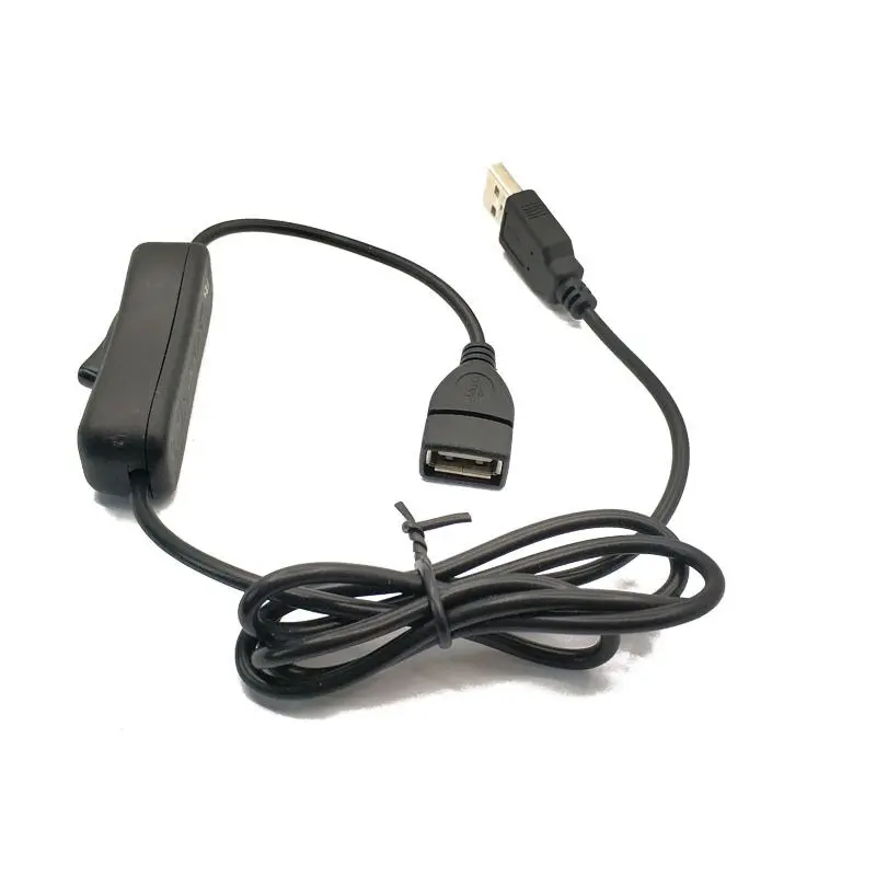 

1.5m black 20#*2c USB 2.0 A type Extension cable with on/off switch