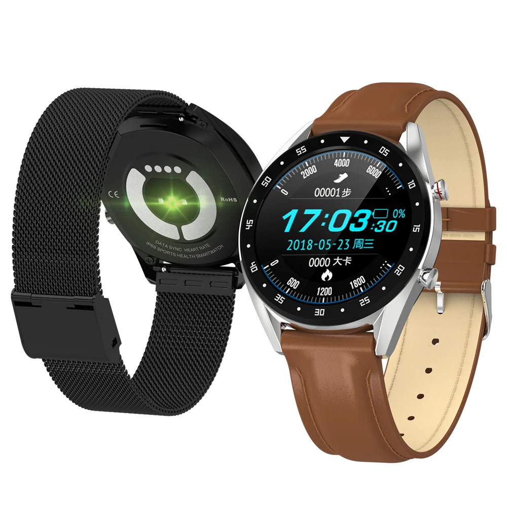 

High Quality Microwear Full Round Screen L7 Smart Watch with ECG PPG Heart rate Blood pressure oxygen Waterproof Men Smartwatch