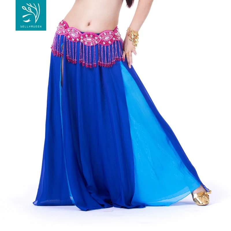 
Chiffon double colors belly dance skirt BellyQueen 