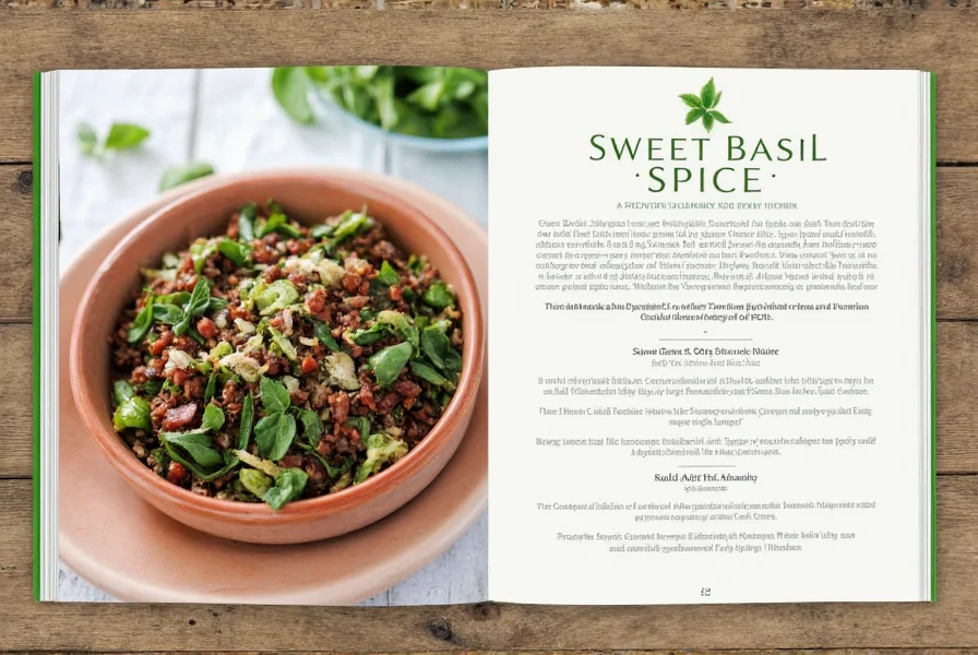 Sweet Basil in Dishes