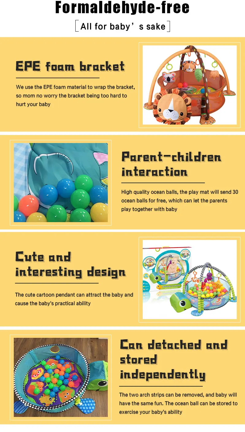 Multifunctional Activity Fitness Sleeping Game Blanket Baby Play Gym Mat,Baby Musical