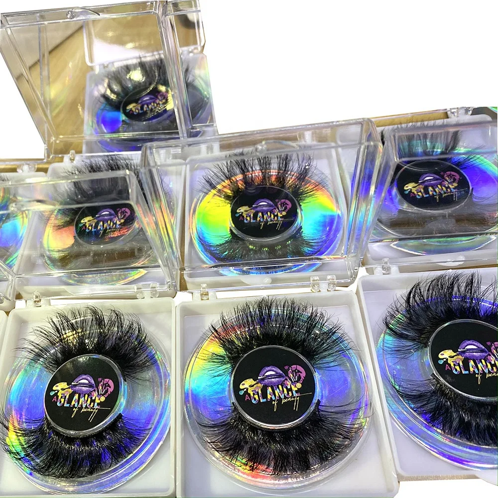 

wholesale eyelash custom logo square box private label eyelash packaging glitter box lashbook lashwood lashbox packaging, Black