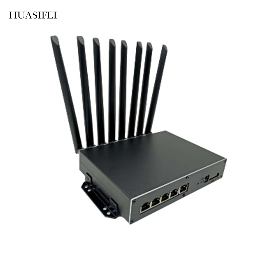 

HUASIFEI 5G industrial router IPQ6000 chip 802.11AX 1800Mbsp dual frequency Gigabit Openwrt WIFI hotspot dual SIM card slot GPS