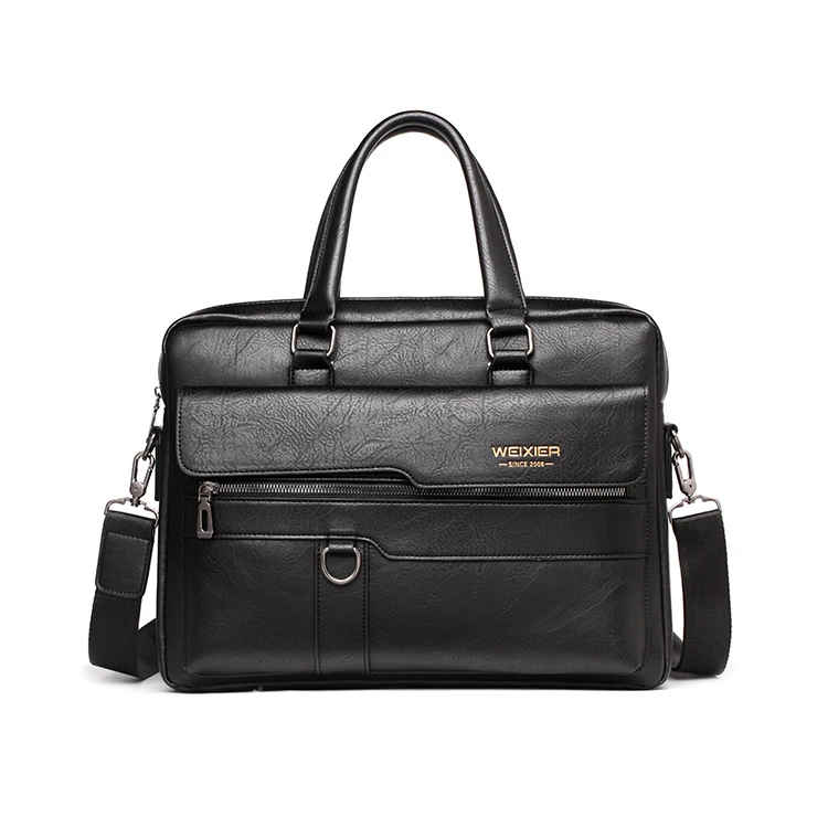 

BF013 Custom logo vintage high quality large capacity pu leather business briefcase Men's Handbag