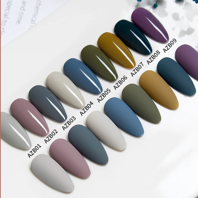 

AS Oem Nail Products Supplies Private Label Mixed Winter Color Soak Off Uv Gel Custom Brown Gel Nail Polish