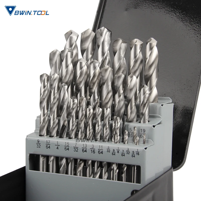 29pcs HSS Twist Drill Bit Set for Professional Metal Drilling