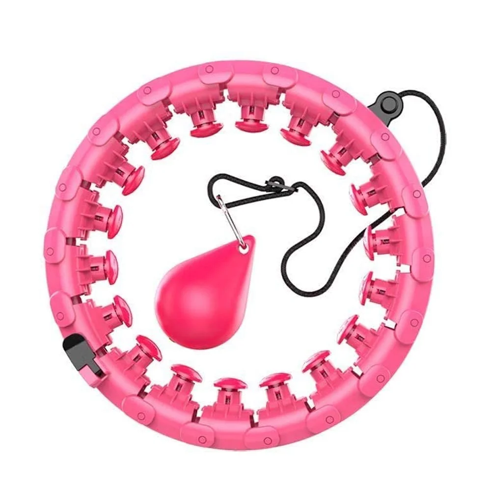 

Adjustable hula ring for adult kids beginners smart hula hoops, Blue, purple, pink
