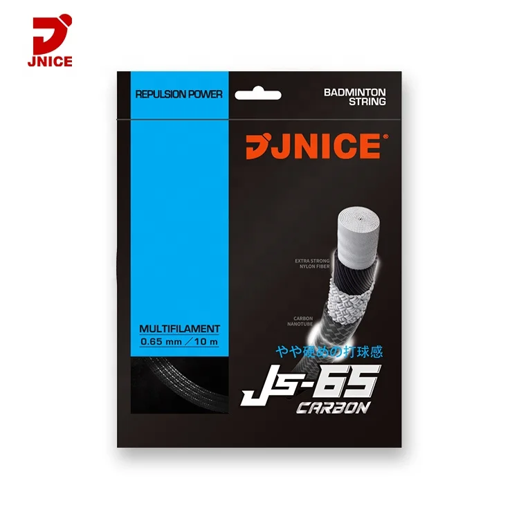 

JNICE JS-65 CARBON 0.65mm Taiwan Made high stable control Badminton Racket String