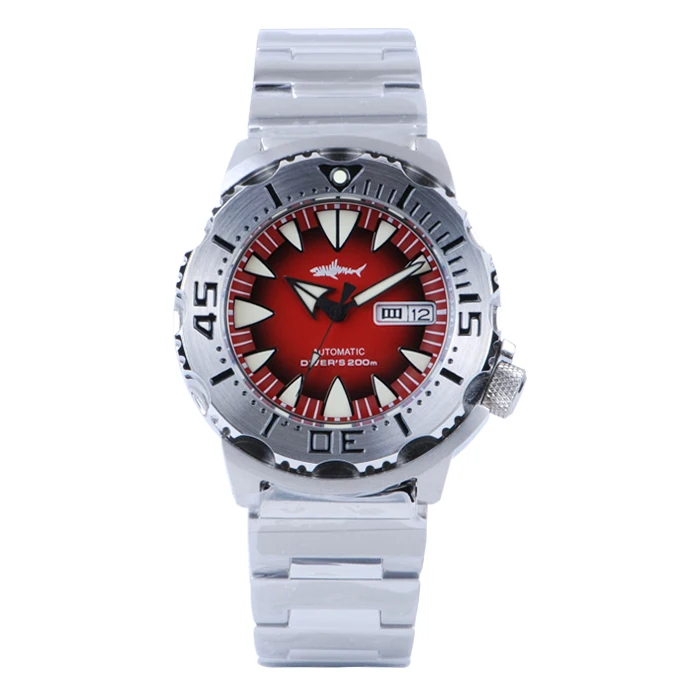 

Factory price!Free fedex ship HEIMDALLR monster sapphire 20atm automatic stainless steel sport big diver dive man watch for sale