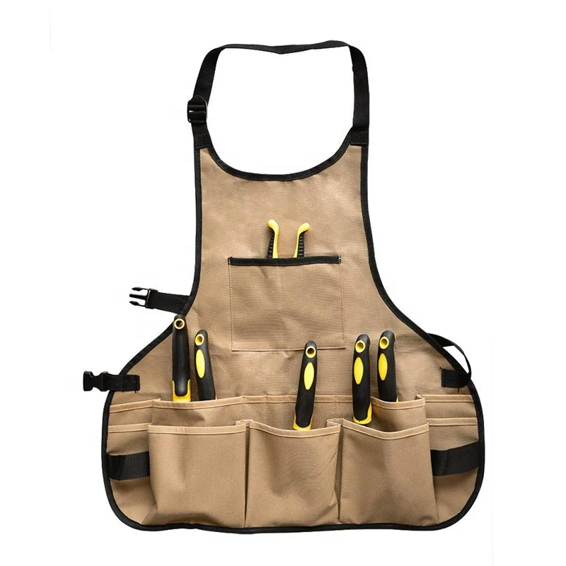 
Garden Tool Apron Waterproof Heavy Duty Work Apron Gardening Utility Aprons 