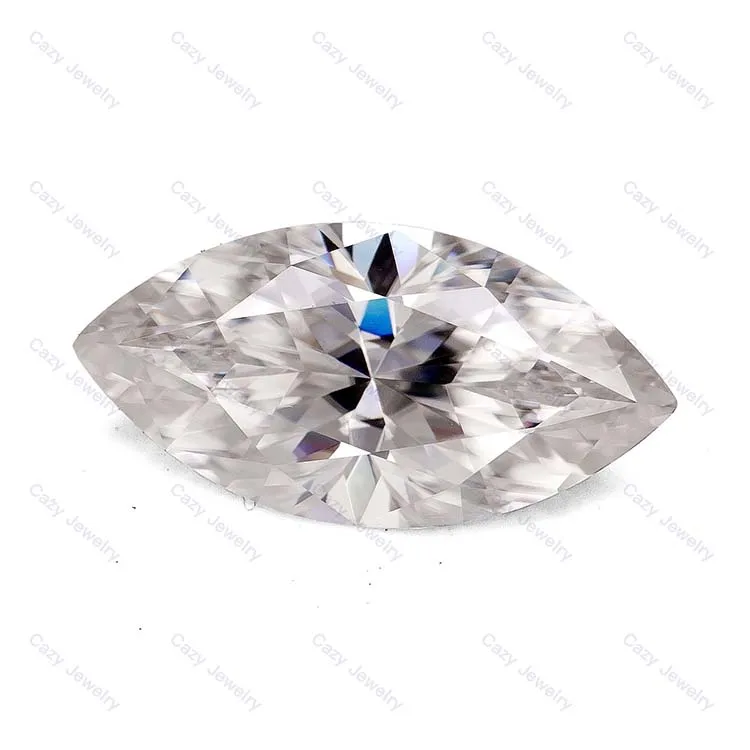 

Cazy DEF Colorless Super Clear White VVS 1ct Marquise Cut Moissanite Wholesale Moissanite