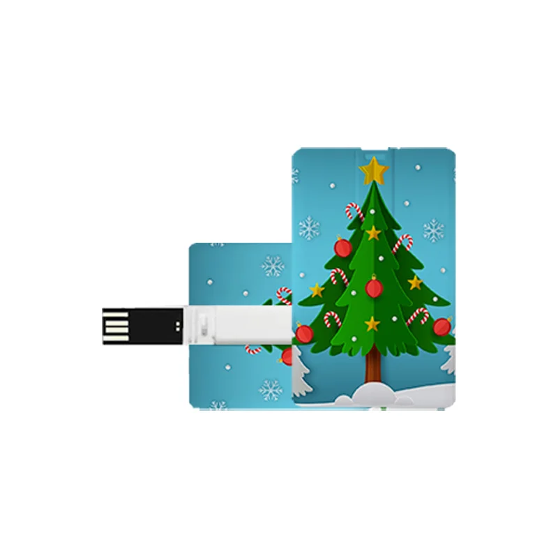 

Christmas Usb Flash Drive Usb 2.0 4gb 8gb 16gb 32gb 64gb Plastic Card Pendrive Business Gift Usb Stick Credit Card Pen Drive