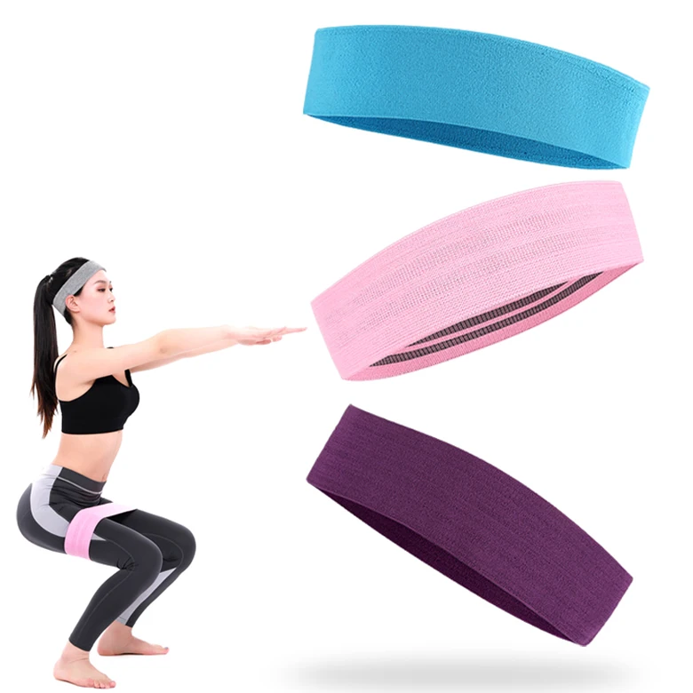 

wholesale Custom 3 packs Hip Resistance Band set, Customized color