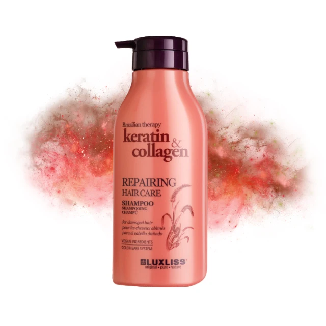 

Vegan keratin shampoo hair care products oem with low price