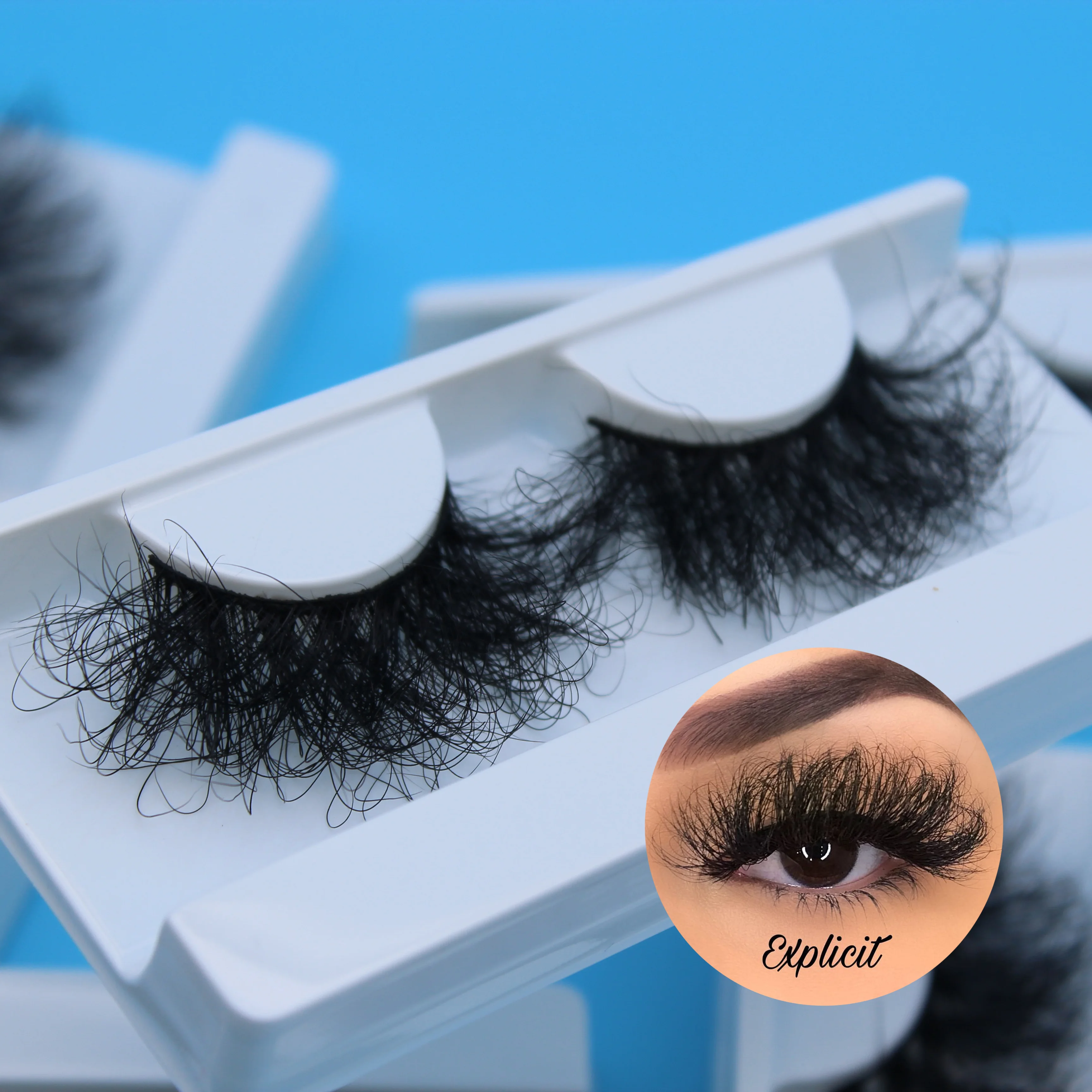 

Free samples Cruety Free Custom Label Wholesale Siberian Lashes Super Dramatic Fluffy 20Mm 25Mm 5D 8D Strip Mink Eyelashes, Natural black