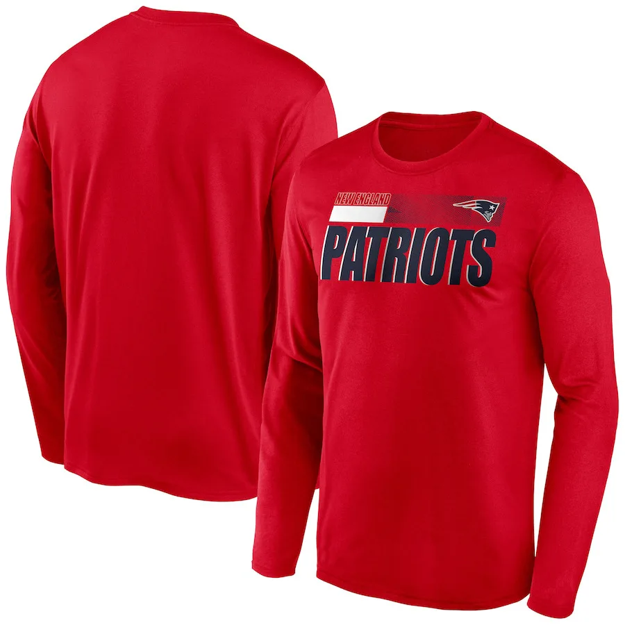 

Sublimation custom moisture wicking T-Shirt NFL American football 32 team warmup shirts long sleeve t shirt for men, Mix color