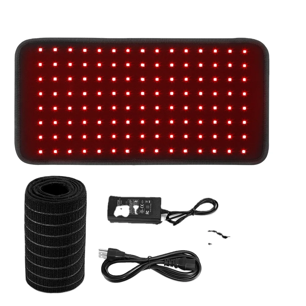 

Merican professional physical led near infrared foldable belt portable full body care red light therapy, Black