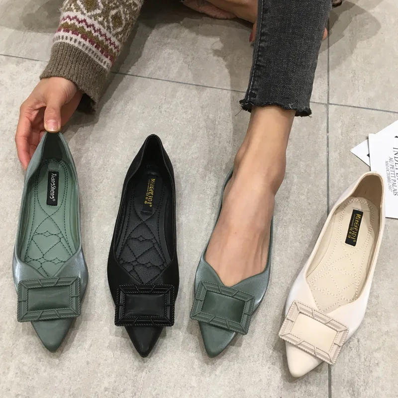 

ladies open shoes flat Fashion high quality hot design luxury pearl rhinestone slip on diamond loafer casual shoes ladies flat