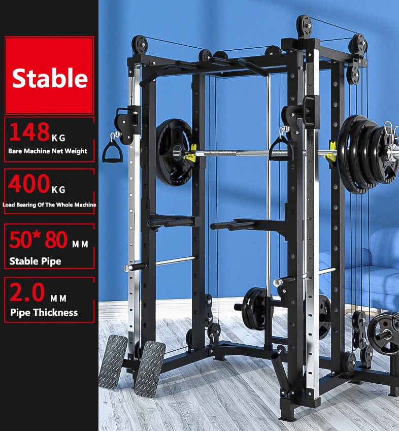 

High Performance Home Gantry Fitness Equipment Squat Rack High Pull Down Exercise Fitness Equipment, As picture