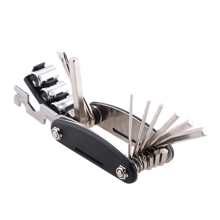 

Oem 16 In 1 Bike Tool China Manufacturer Black 2Cr13 Plastic Handle 16 In 1 Outdoor Bike Repair Multi Tool For Bicycle Motor Mtb