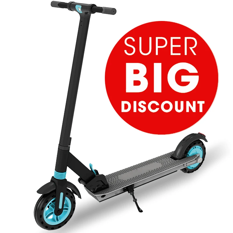 

Europe warehouse electric scooter folding 8 inch honeycomb tire electric scooter wholesale supplier, Black and blue