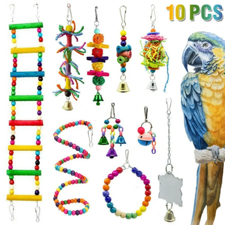 

MewooFun Factory Direct Sales Parrot Toy Rope Parrot Toy Games Pet Parrot Toys, Many